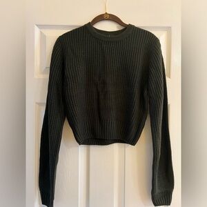 Lulus Ride On By dark olive backless sweater